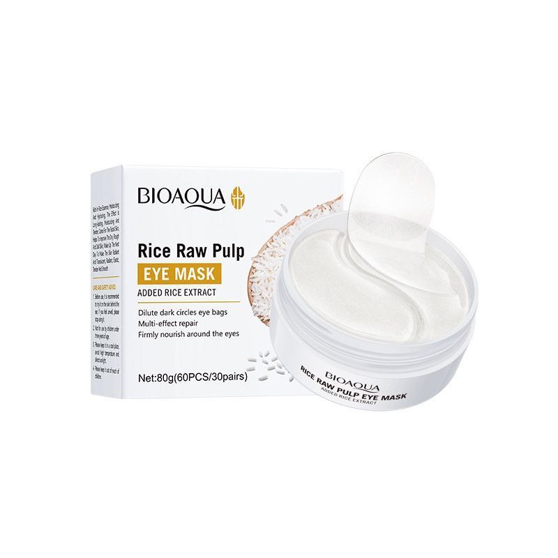 MASCARILLA FACIAL PARA LOS OJOS DE EXTRACTO DE ARROZ HIDRATANTE BIOAQUA 30UND 80G