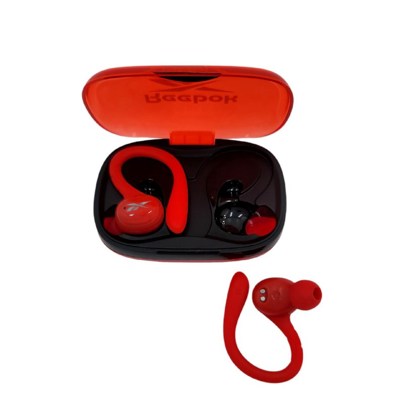 AUDIFONOS AURICULARES INALAMBRICOS ORIGINALES SONIDO DE ALTA CALIDAD, AJUSTE DEPORTIVO, RESISTENTE AL AGUA Y SUDOR, CON LUZ, PANTALLA LED, BATERIA 5H REEBOK TRAIN