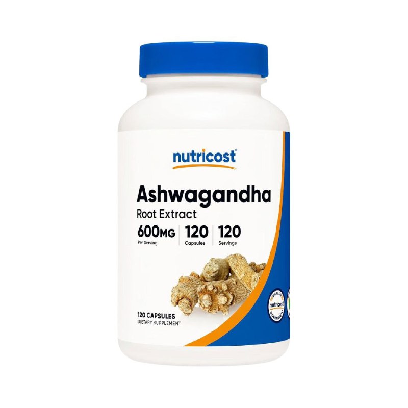 VITAMINAS CAPSULAS ASHWAGANDHA MEJORA BIENESTAR LA RAIZ ASHWAGANDHA ADAPTOGENO, LIVERA EL ESTRES Y REJUVENECE NUTRICOST 120UND