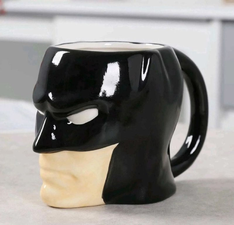 TAZA DE CERAMICA, RESISTENTE AL CALOR, MANGO CREATIVO DISEÑO ABS MARVEL BATMAN