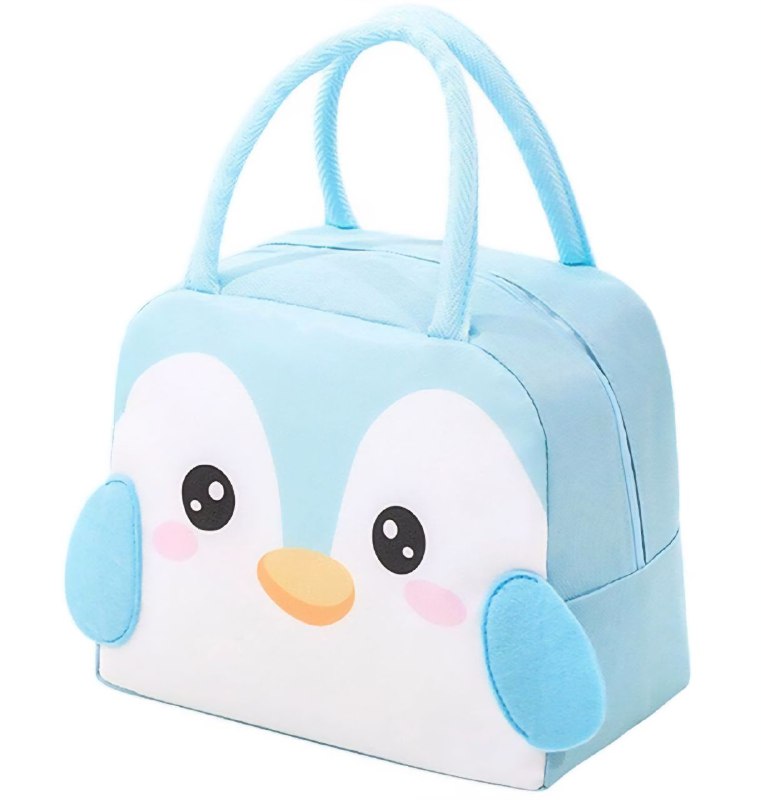 LONCHERA TERMICA PORTATIL PARA NIÑOS, LLEVAR ALIMENTOS DE FORMA PRACTICA Y DIVERTIDA 5 DISEÑOS 22X19CM