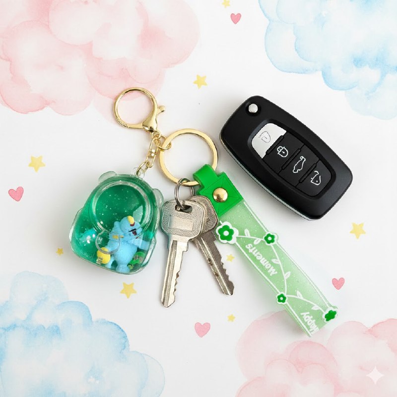 LLAVEROS DE ARENA MOVEDIZA LIQUIDA, 9 ESTILOS DISPONIBLES