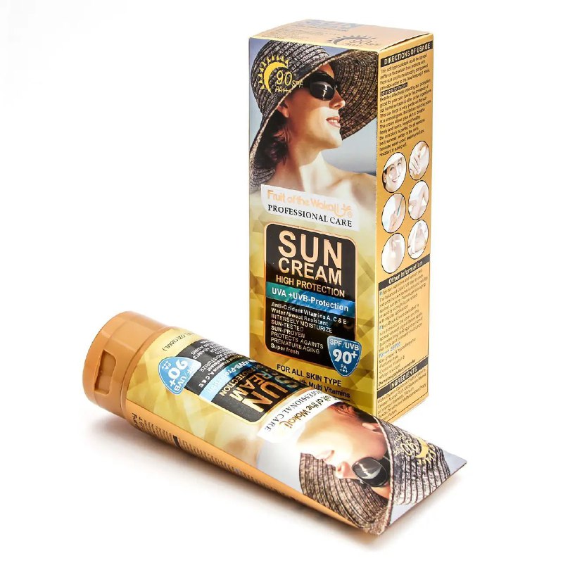 PROTECTOR SOLAR EN CREMA ANTIOXIDANTE CON VITAMINA A,C & E, RESISTENTE AL AGUA Y SUDOR, TODO TIPO DE PIEL FRUIT OF THE WOKALI 130ML