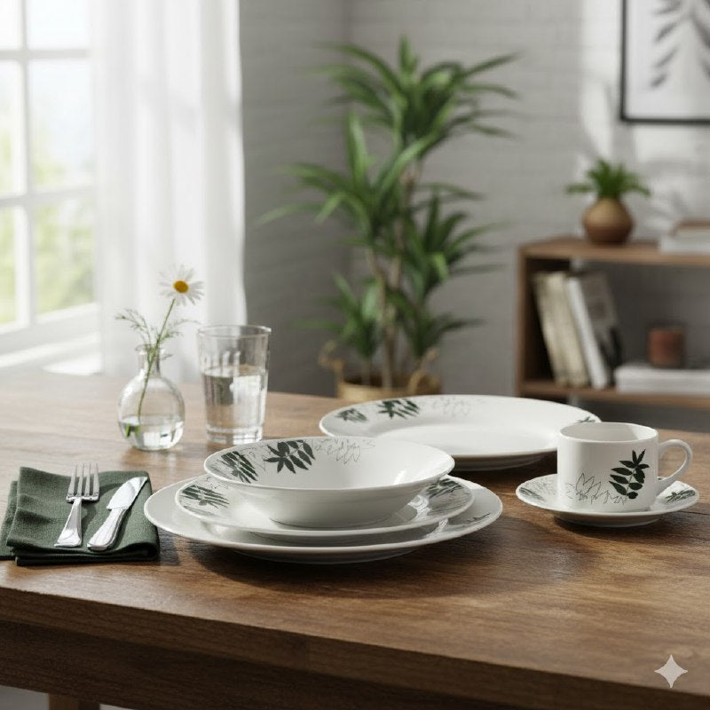 PLATOS JUEGO DE VAJILLA DE PORCELANA DE 20 PIEZAS ELEGANTES ROYAL LINE