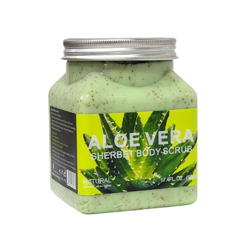 EXFOLIANTE CORPORAL HIDRATANTE CON EXTRACTO DE ALOE VERA NATURAL FOR ALL SKIN TYPES 500ML