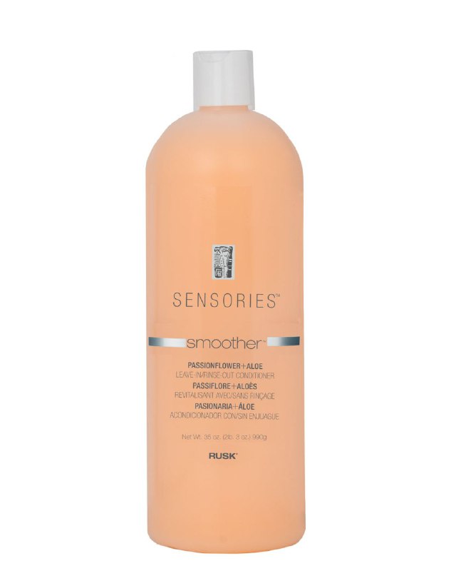 ACONDICIONADOR CON O SIN ENJUAGUE PARA CONTROL DE FRIZZ CON FLOR DE LA PASION Y ALOE VERA RUSK 990G