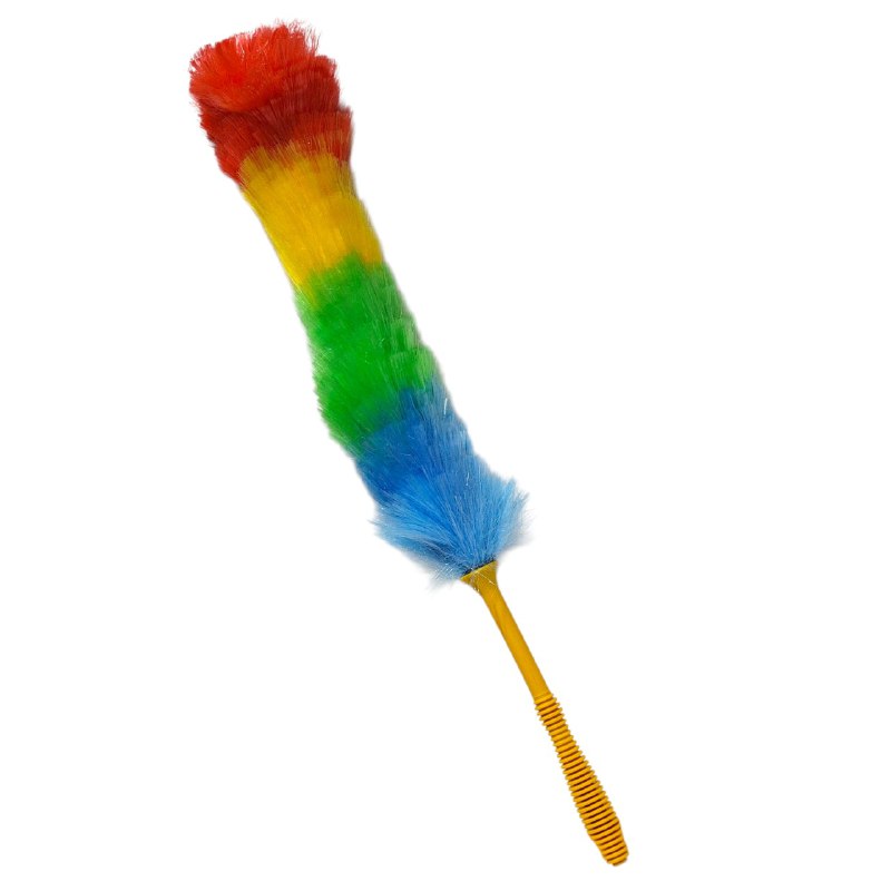 PLUMERO LIMPIADOR PARA LIMPIEZA 53CM, ATRAPA Y RETIENE EL POLVO MANGO PLASTICO RESISTENTE 67CM