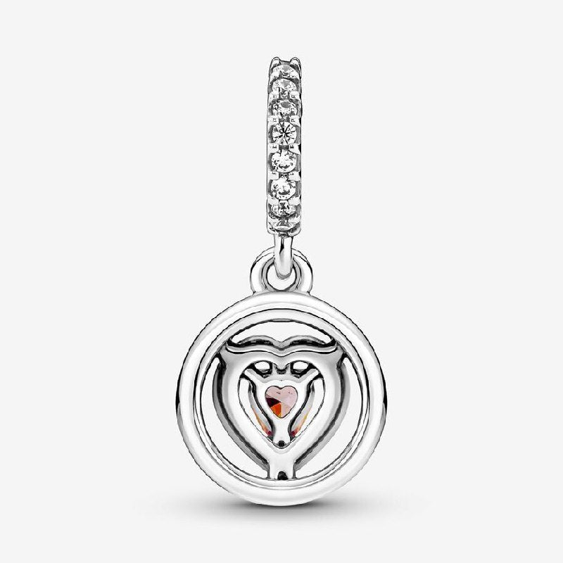 PCHARM4013 FORMA DE CORAZON PANDORA PLATA 9.25