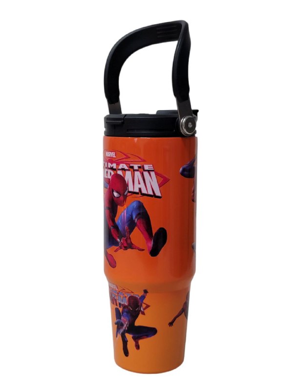 TERMO DE ACERO INOXIDABLE SPIDER MAN 900ML