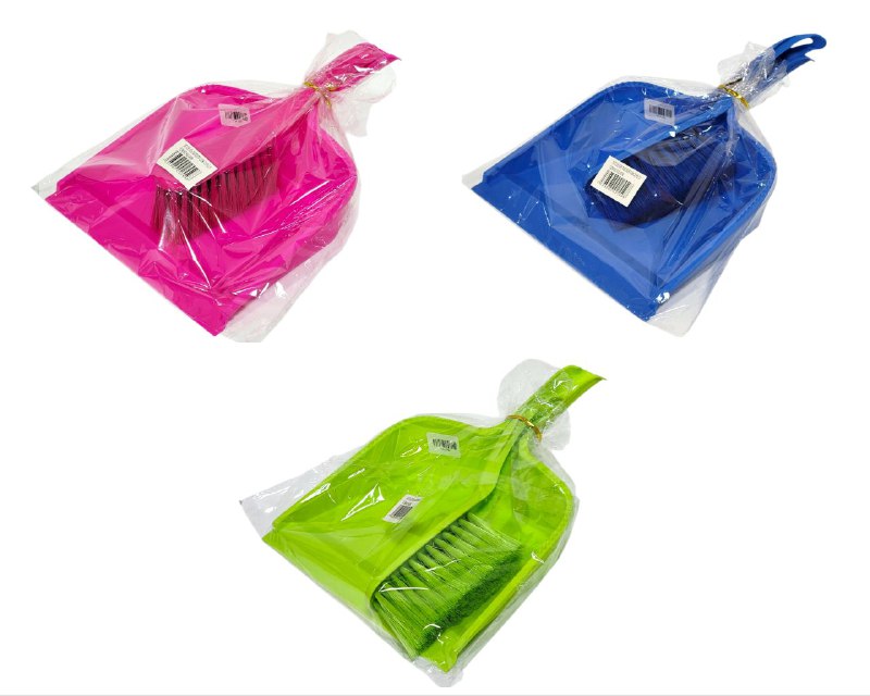 RECOGEDOR Y CEPILLO PARA RECOGER BASURA 21X35CM