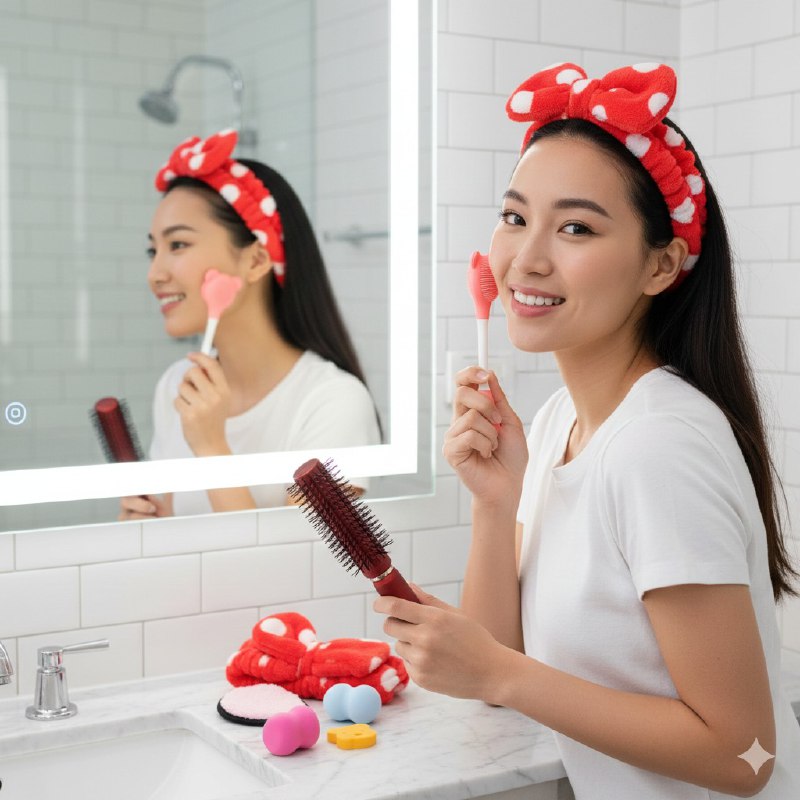 SET DE CUIDADO FACIAL Y APLICACION DE COSMETICOS 7PCS KISS LOVELY