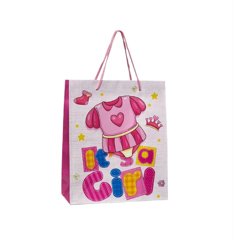 BOLSA DE REGALO BABY SHOWER PEQUEÑA 18X8X21.5CM