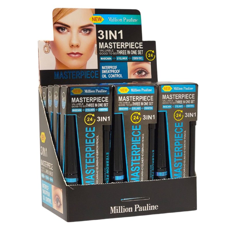 SET DUPE MAYBELLINE ROCKET 3 PIEZAS   RIMEL + DELINEADOR OJOS  + LAPIZ DE CEJAS