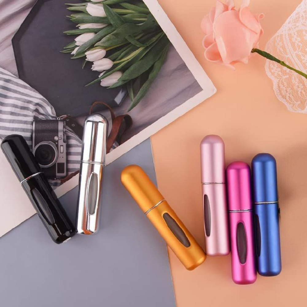 MINI DISPENSADOR DE PERFUME RECARGABLE PORTATIL 5ML TUBOS TU ITOS RECARGABLE PERFUME