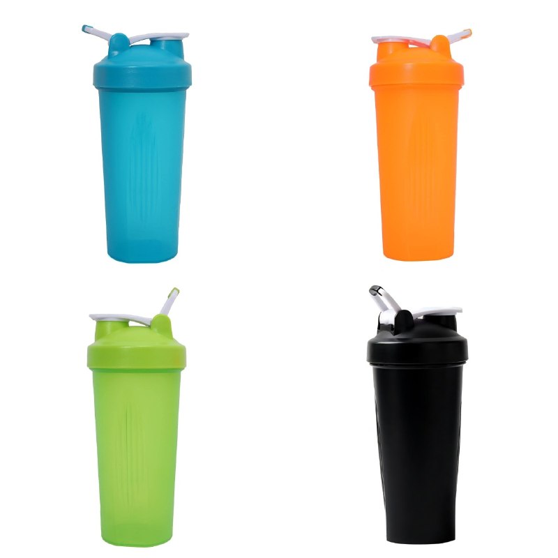 BOTELLA MEZCLADORA A PRUEBA DE FUGAS PARA PROTEINA DE PLASTICO 600ML