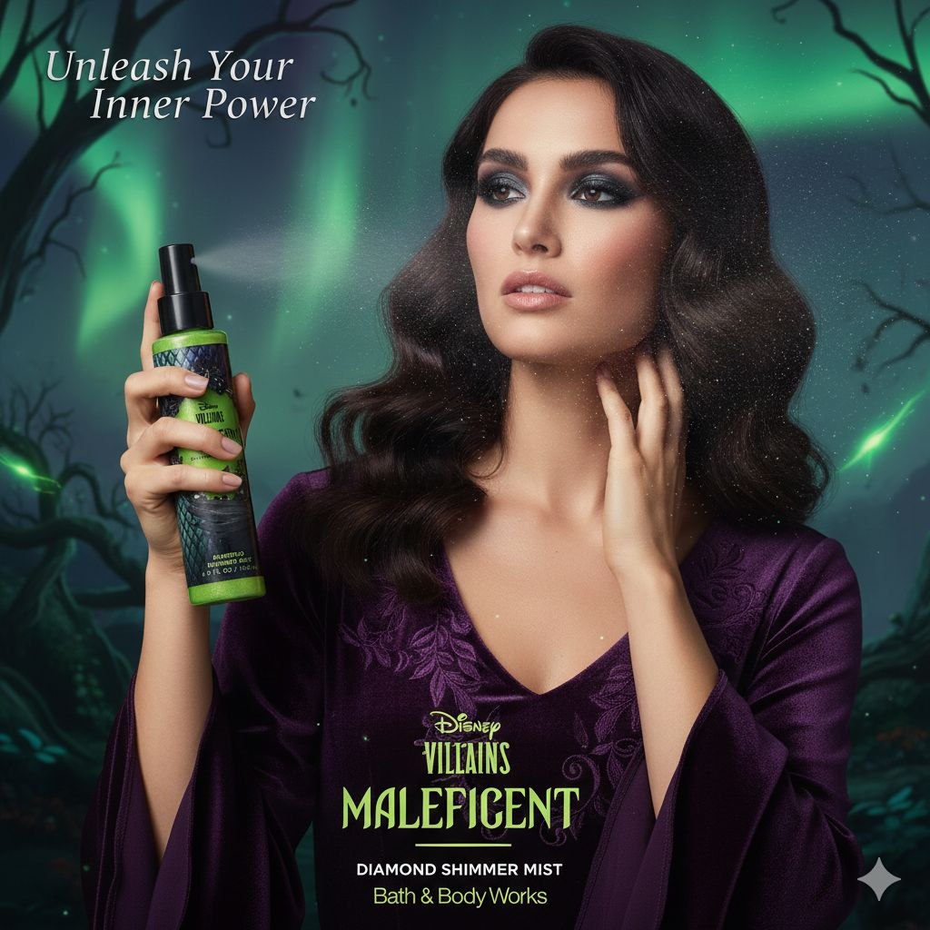 BATH & BODY WORKS SPLASH SHIMMER VILLIANS MALEFICENT 145ML