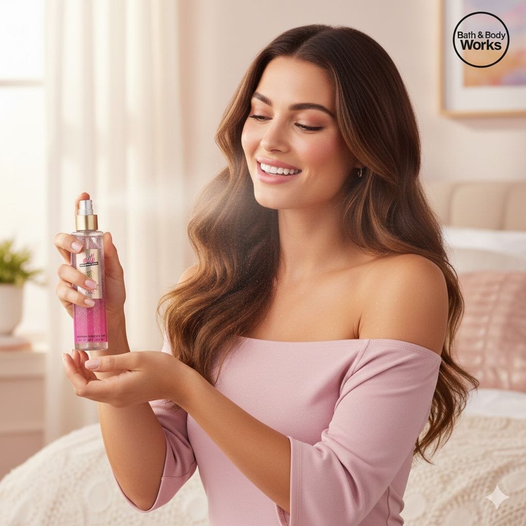 BATH & BODY WORKS SPLASH SHIMMER MILK BAR BIRTHDAY CAKE 145ML