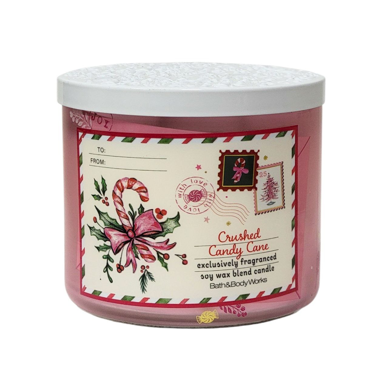 VELA AROMATICA BATH & BODY WORKS CRUSHED CANDY CANE 411G