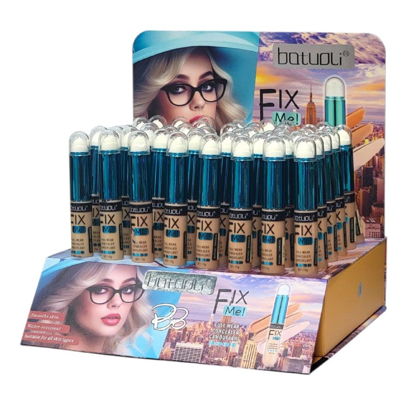 CORRECTOR CONCEALER BATUOLI 15G (DUPE DE FIT ME MAYBELLINE)  FLUIDO LIGERO, COBERTURA PERFECTA DIFUMINA LAS IMPERFECCIONES USO COMODO Y DURADERO 24H, SUAVE ACABADO MATTE NATURAL