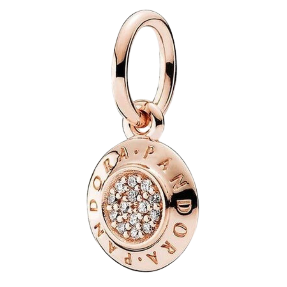 PCHARM3012 COLGANTE ROSE PANDORA CON CIRCONES EN MEDIO