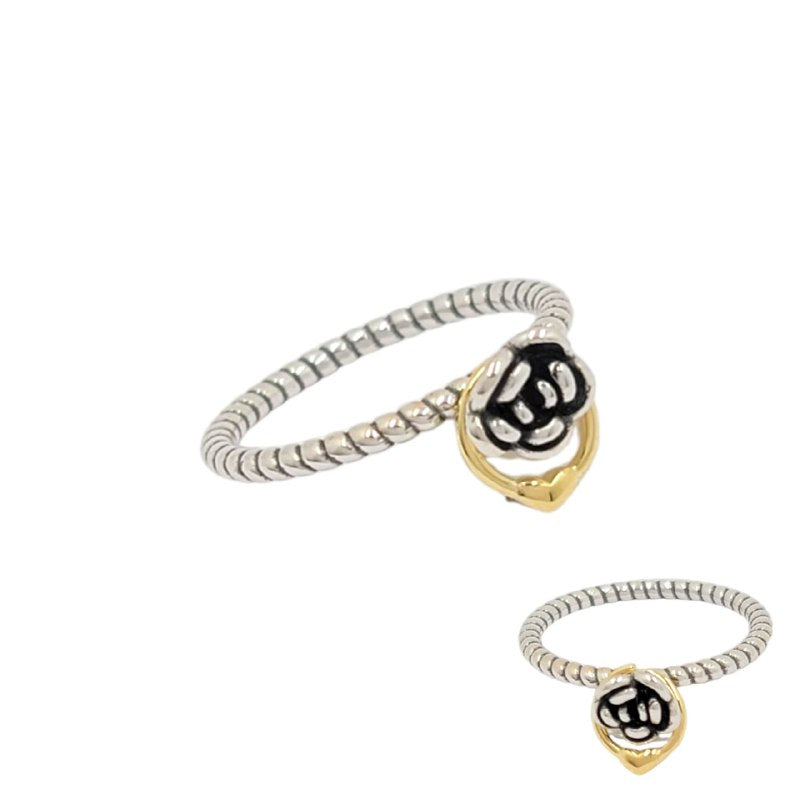 PANI1607A FORMA FLOR PLATA 9.25