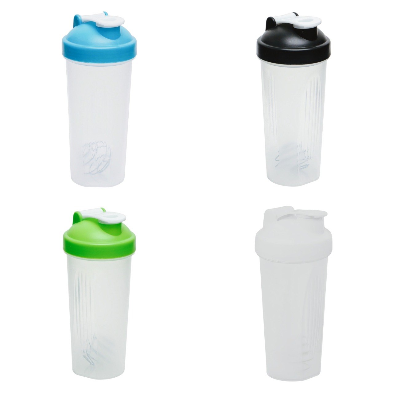 BOTELLA MEZCLADORA A PRUEBA DE FUGAS PARA PROTEINA DE PLASTICO 600ML