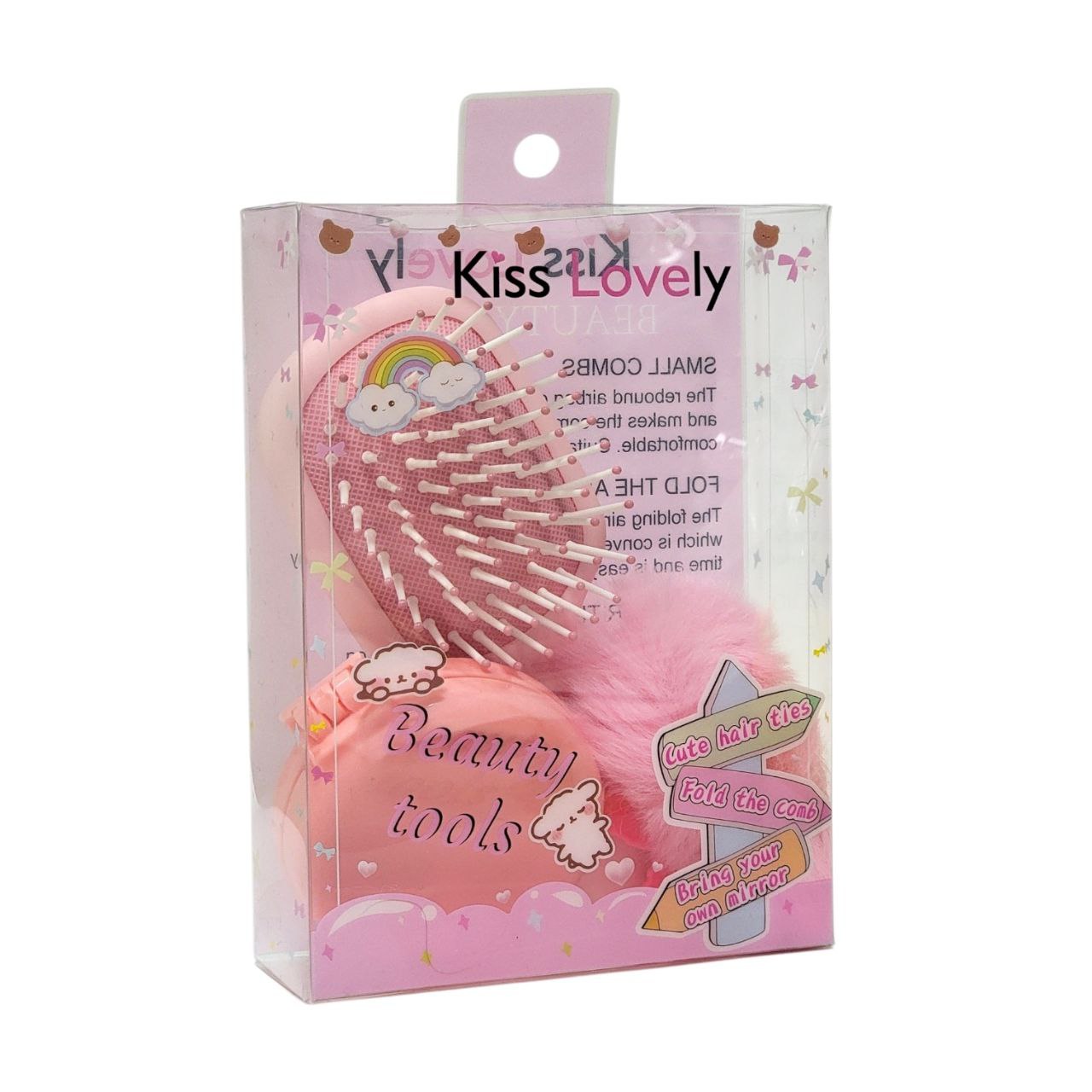 SET DE CUIDADO PERSONAL ESTILO BARBIE 3PCS KISS LOVELY