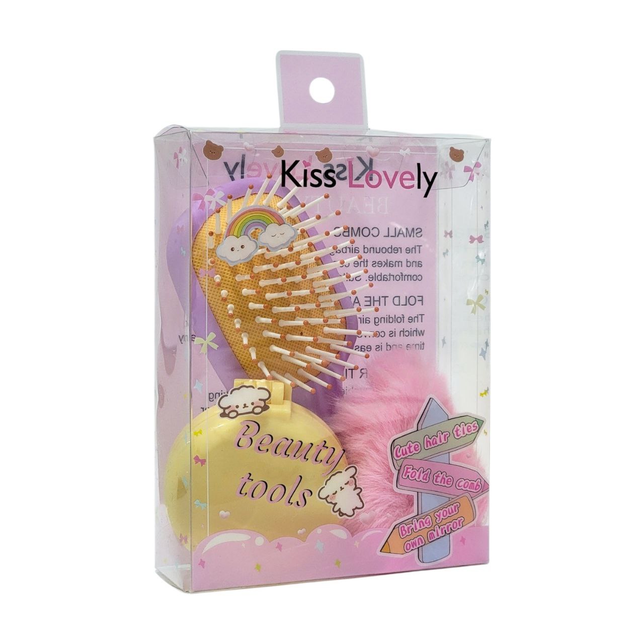 SET DE CUIDADO PERSONAL ESTILO BARBIE 3PCS KISS LOVELY