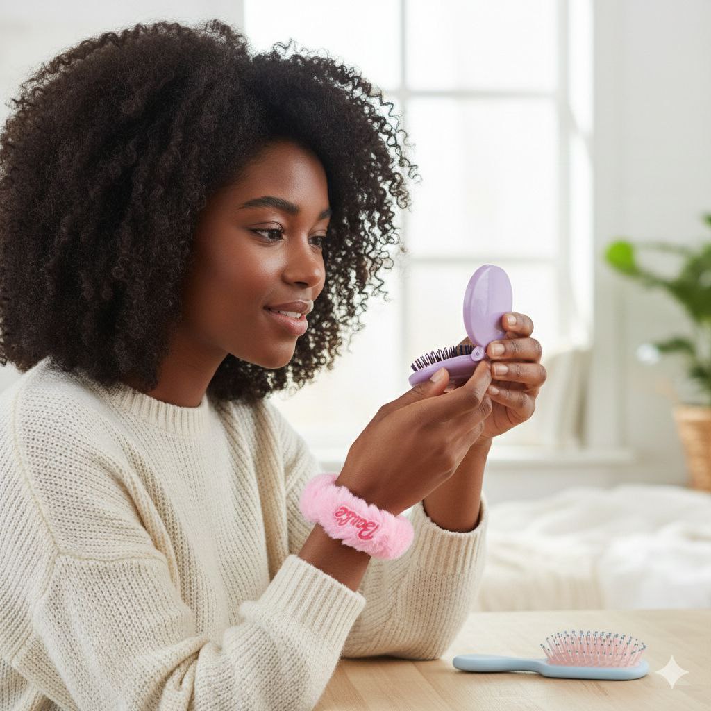 SET DE CUIDADO PERSONAL ESTILO BARBIE 3PCS KISS LOVELY