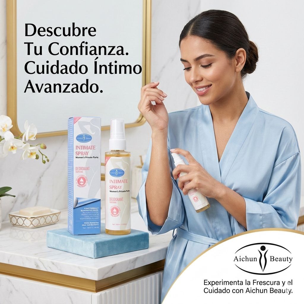 SPRAY DESODORANTE Y CALMANTE INTIMO FEMENINO AICHUN BEAUTY 100ML
