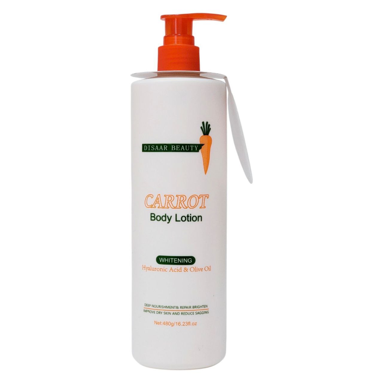 CREMA CORPORAL HIDRANTE Y ACLARANTE CON EXTRACTO DE ZANAHORIA DISAAR 480G