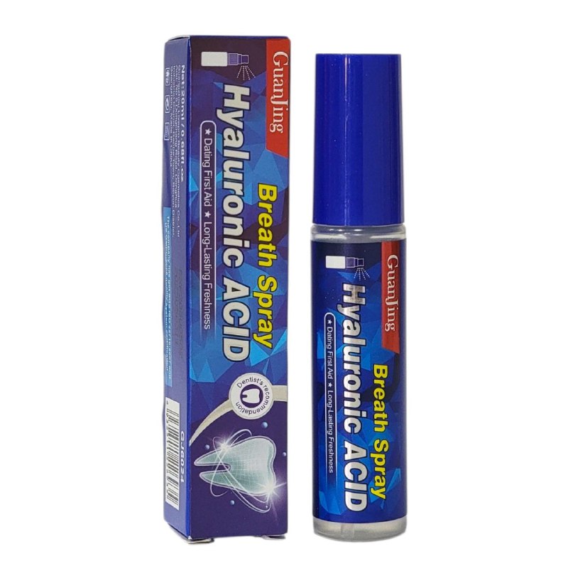 SPRAY BUCAL HIDRATANTE DE FRESCURA INSTANTANEA CON ACIDO HIALURONICO GUANJING 20ML