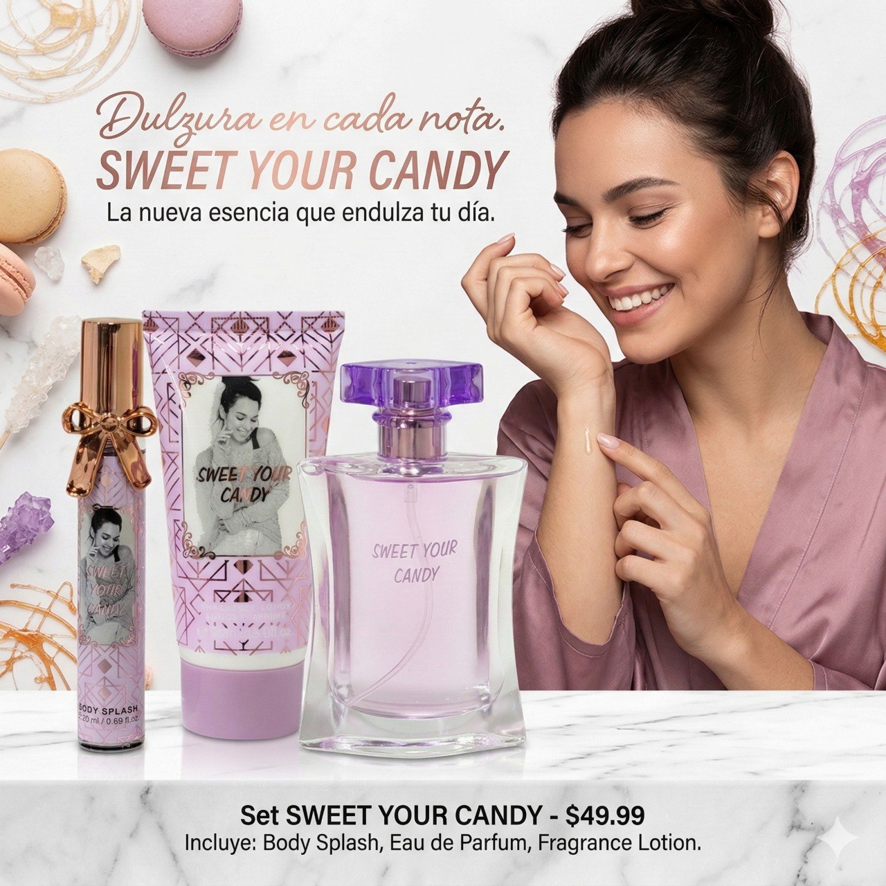 SET DE PERFUME MYSTICAL SWEET YOUR CANDY 3PCS (M)