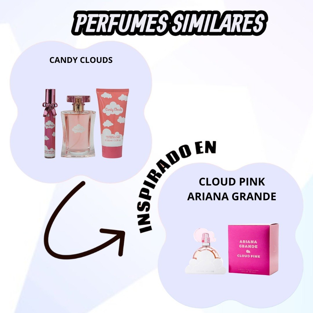SET DE PERFUME MYSTICAL CANDY CLOUDS 3PCS (M) (AROMA SIMILAR A ARIANA GRANDE CLOUD PINK)