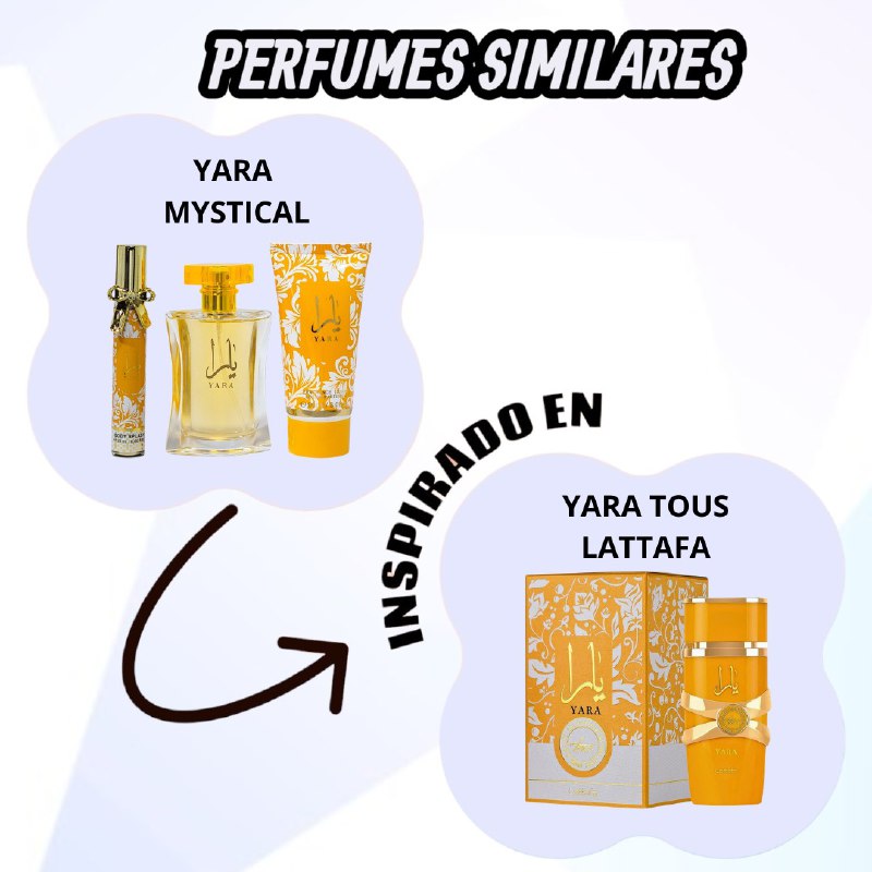 SET DE PERFUME MYSTICAL YARA 3PCS (M) (INSPIRADO EN LATTAFA YARA TOUS)