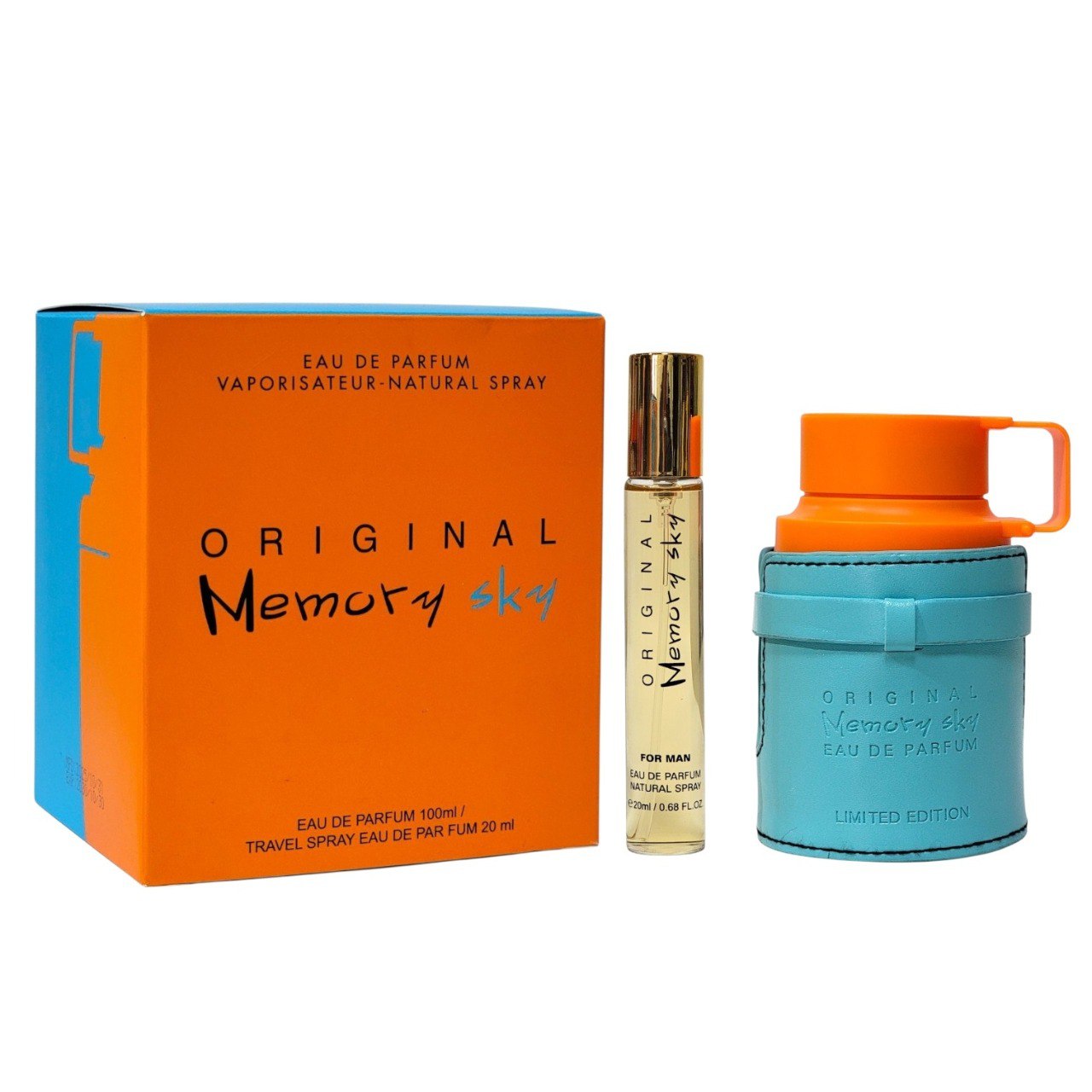 SET MYSTICAL ORIGINAL MEMORY SKY EDP 2PCS (H) (AROMA SIMILAR A ARMAF MANDARIN SKY)