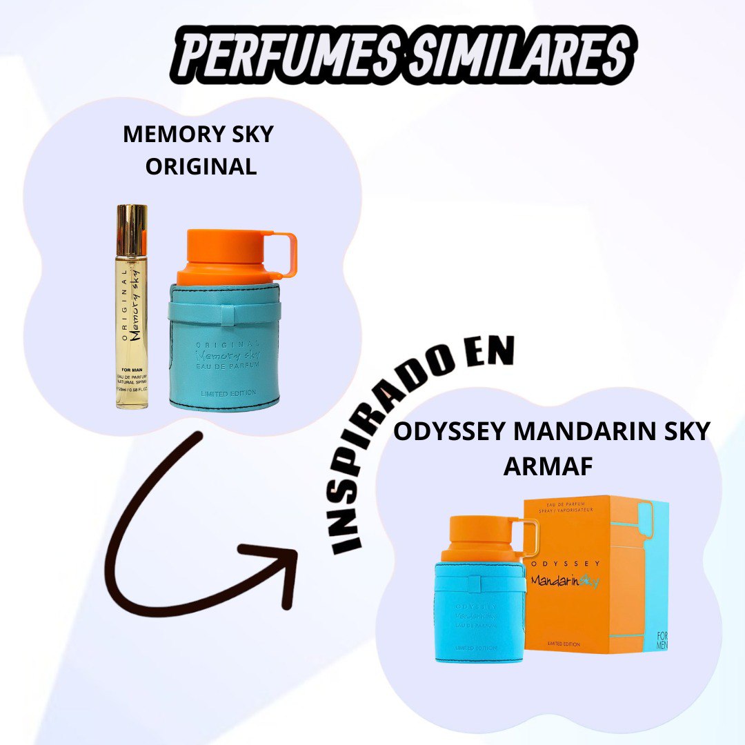 SET MYSTICAL ORIGINAL MEMORY SKY EDP 2PCS (H) (AROMA SIMILAR A ARMAF MANDARIN SKY)