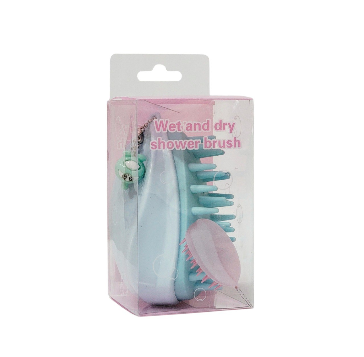 CEPILLO PARA EL CABELLO MASAJEADOR DE SILICONA 5X10CM