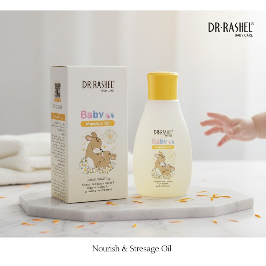 ACEITE DE MASAJE PARA BEBÉS DR. RASHEL BABY CARE 100ML