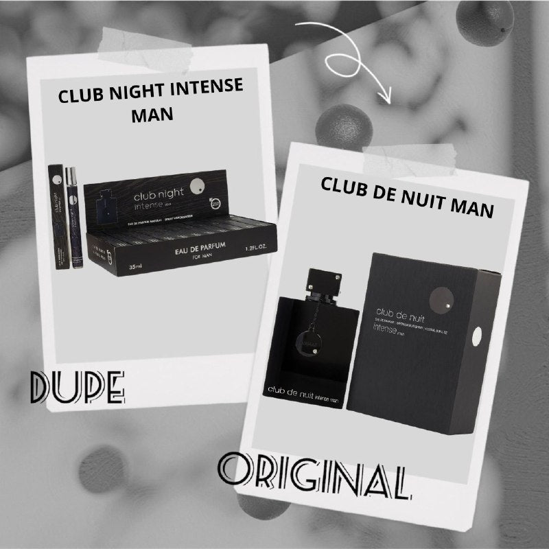 PERFUME EN TUBO PARA HOMBRE CLUB NIGHT INTENSE MAN EDP 35ML (H) (AROMA SIMILAR ARMAF CLUB DE NUIT INTENSE MAN)