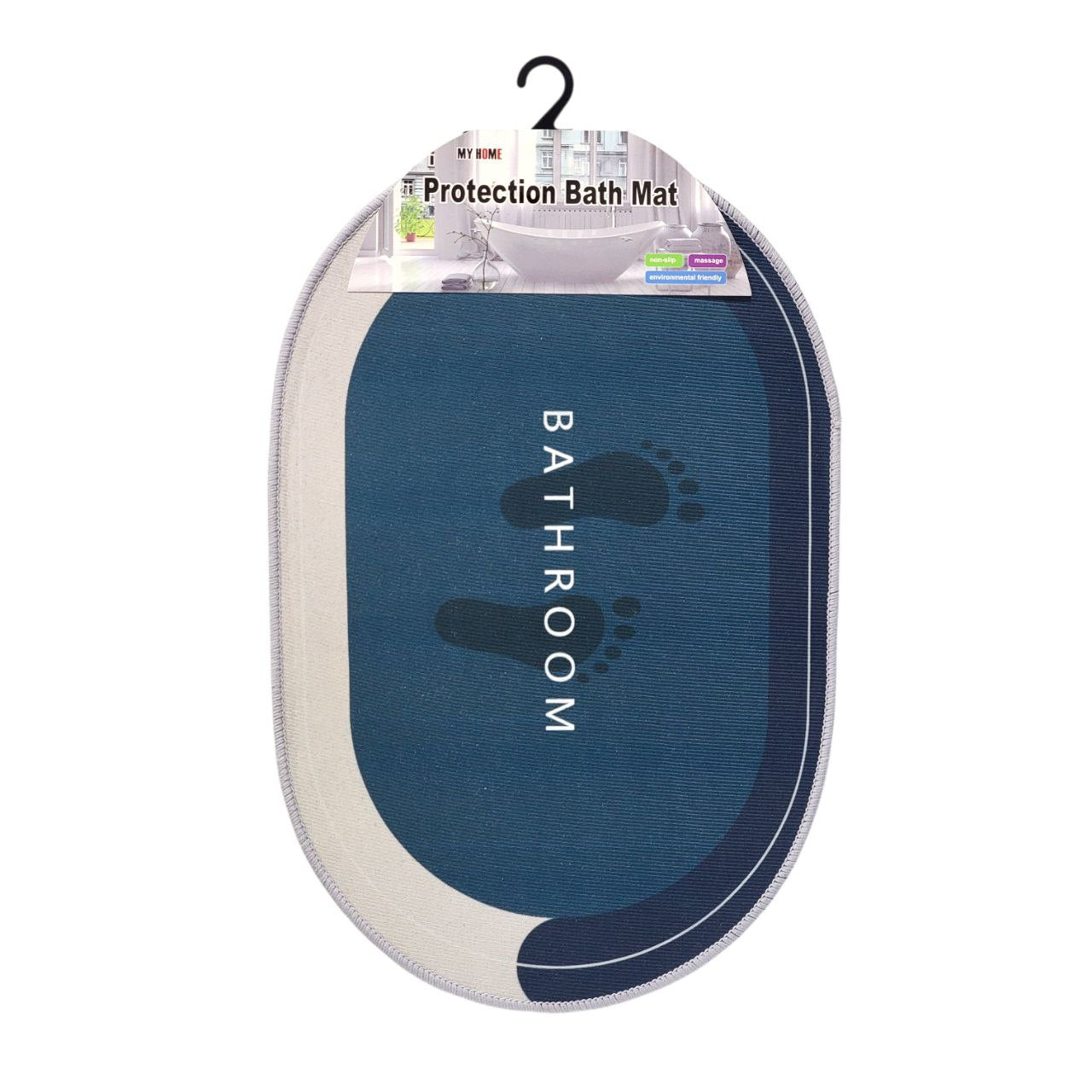 ALFOMBRA DE BAÑO ANTIDESLIZANTE MY HOME 39X49CM