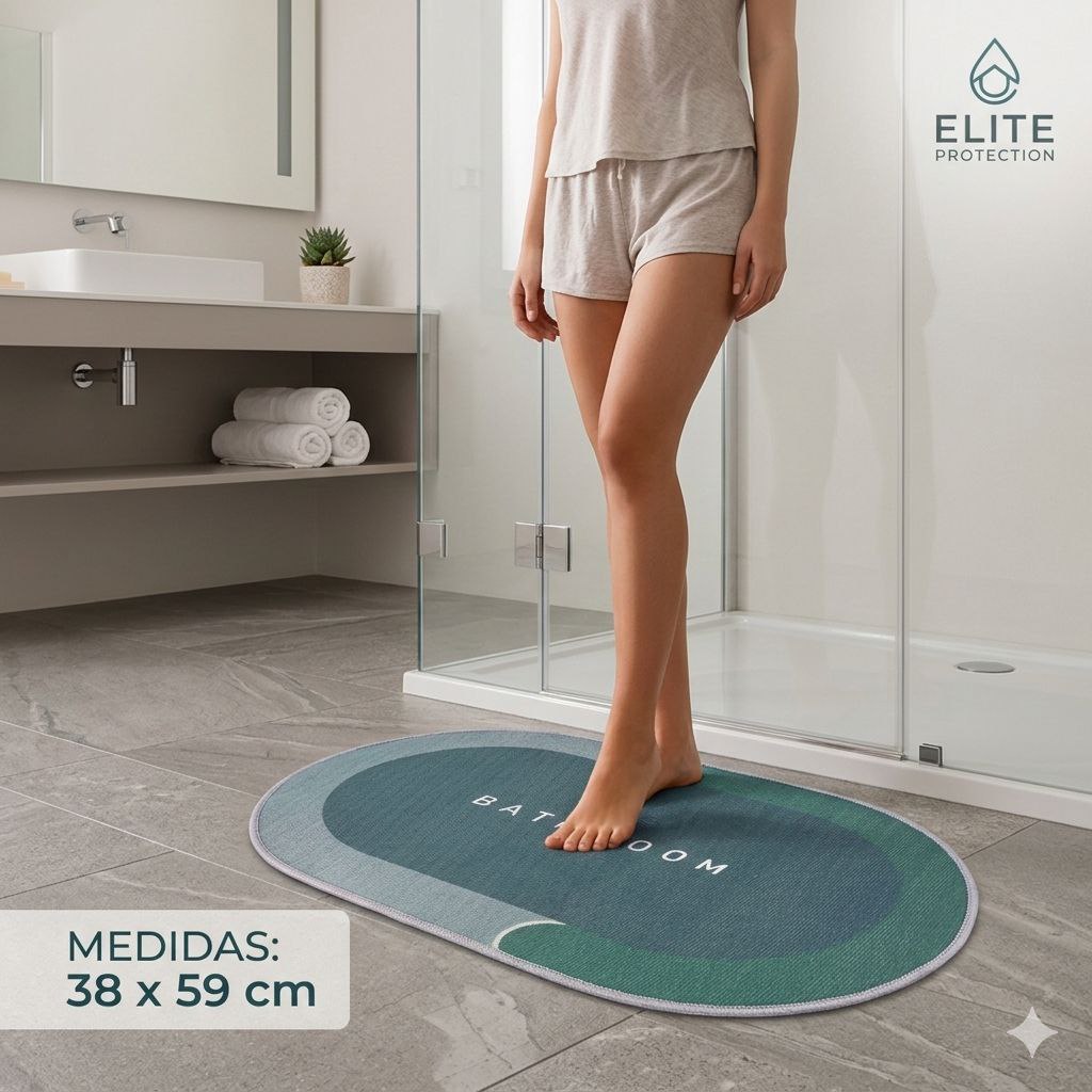 ALFOMBRA DE BAÑO ANTIDESLIZANTE MY HOME 39X49CM
