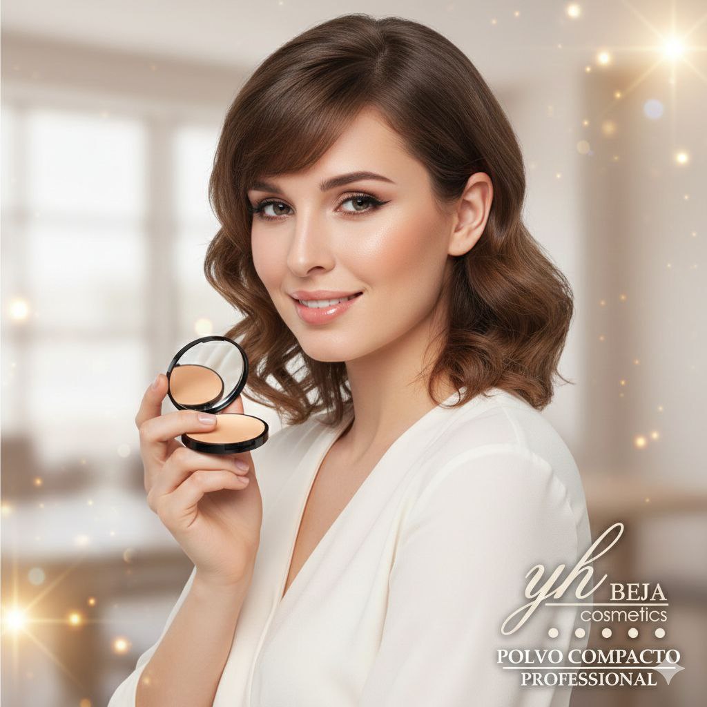 POLVO COMPACTO 6 TONOS YH BEJA COSMETICS