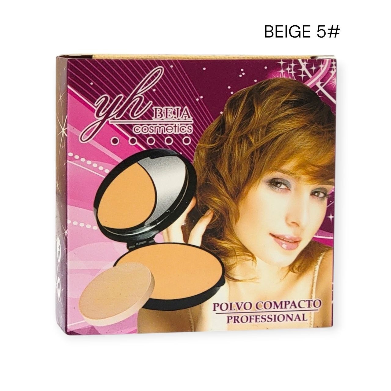 POLVO COMPACTO 6 TONOS YH BEJA COSMETICS