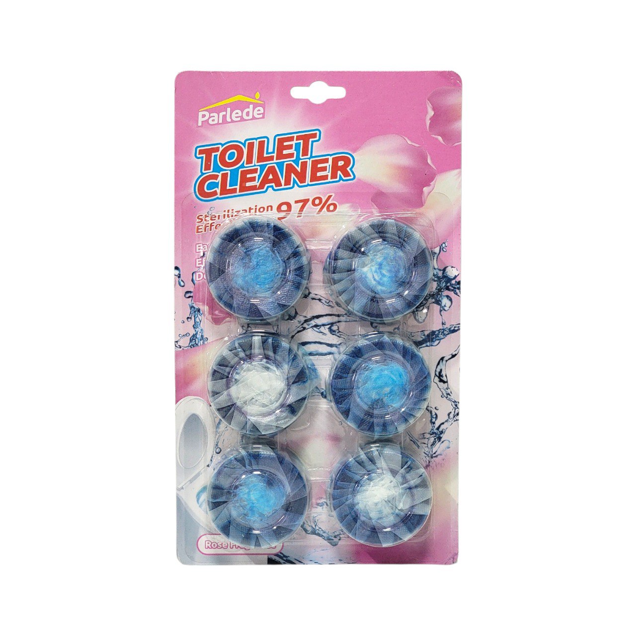 LIMPIADOR DE INODORO EFECTO DE ESTERILIZACIÓN PARLEDE 60G X 6PCS