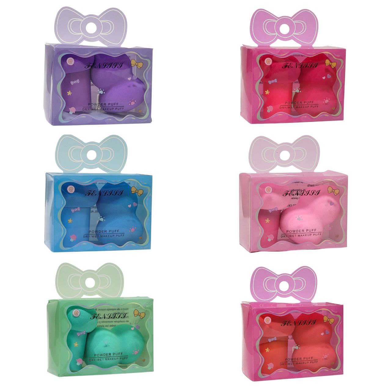 SET DE ESPONJAS DE MAQUILLAJE 2PCS FENLIPI