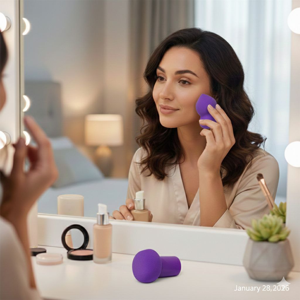 SET DE ESPONJAS DE MAQUILLAJE 2PCS FENLIPI