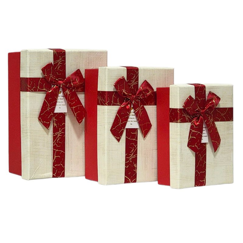 CAJA DE REGALO CUADRADA, 3 TAMAÑOS