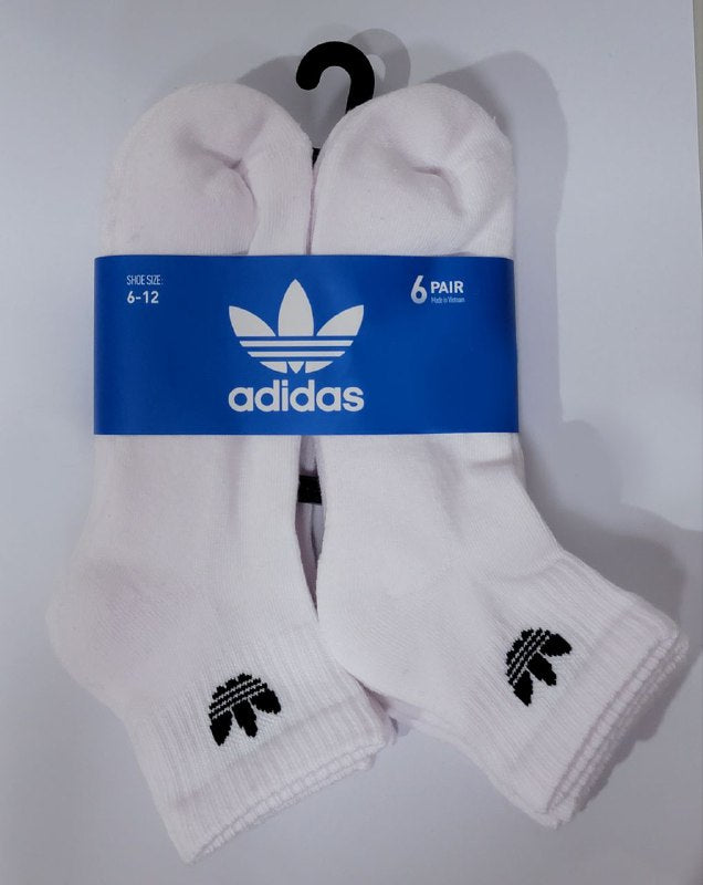 CALCETA DE CUARTO ORIGINAL ADIDAS 6 PARES