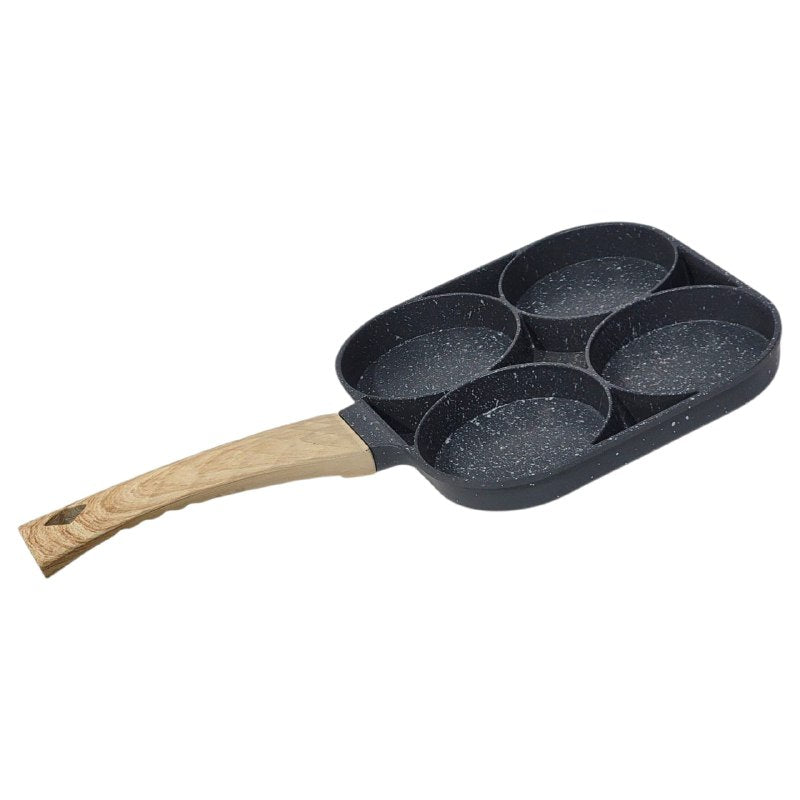 SARTEN CUADRUPLE DE ALUMINIO MULTIFUNCIONAL, MANGO RESISTENTE AL CALOR Y FACIL DE LIMPIAR